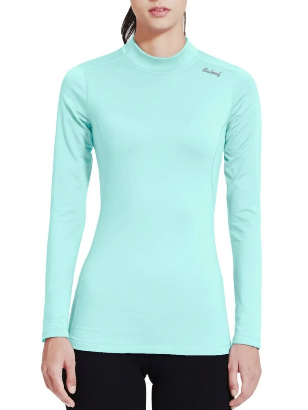 Baleaf Mock Neck Long Sleeve Athletic Top SIZE SMALL